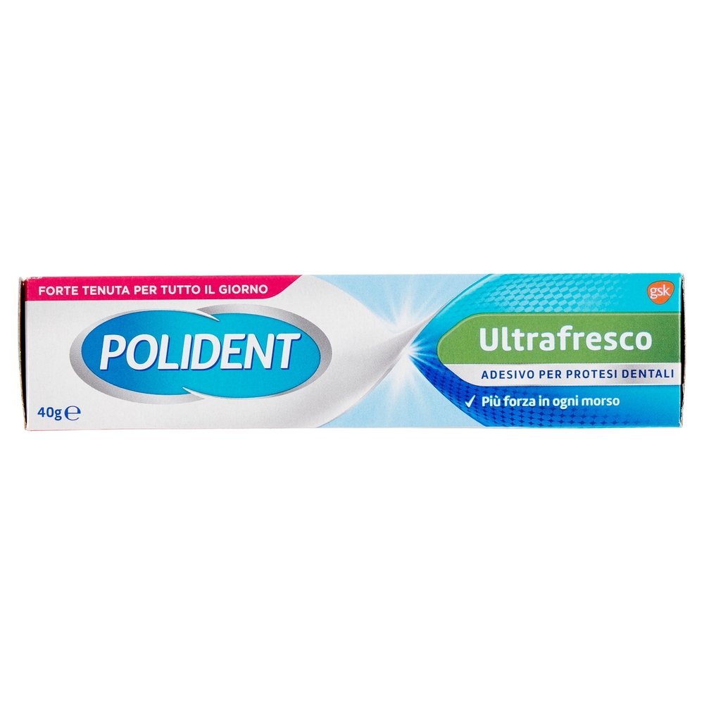 Polident ultrafresco adesivo per protesi dentiera giornaliera gusto menta 40 g